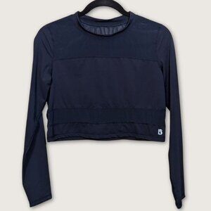 Buffbunny Collection | Mesh Panel Cropped Long Sleeve